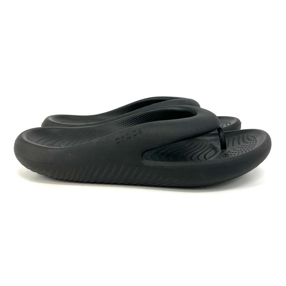 Crocs Mellow Recovery Flip Flops Slip On Sandal Unisex M 9 W 11 Black 208437-001 - Picture 1 of 10